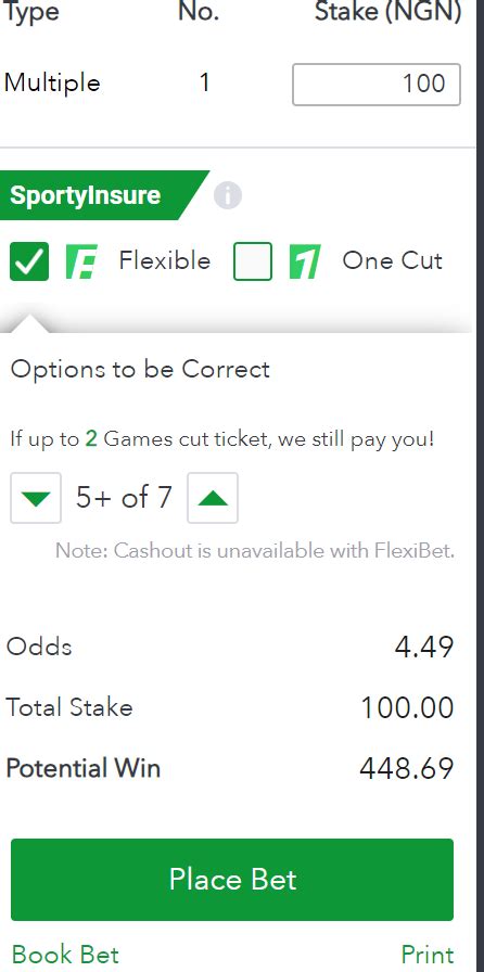 How Does Flexi Bet Work in Sportybet (Full Explanation).